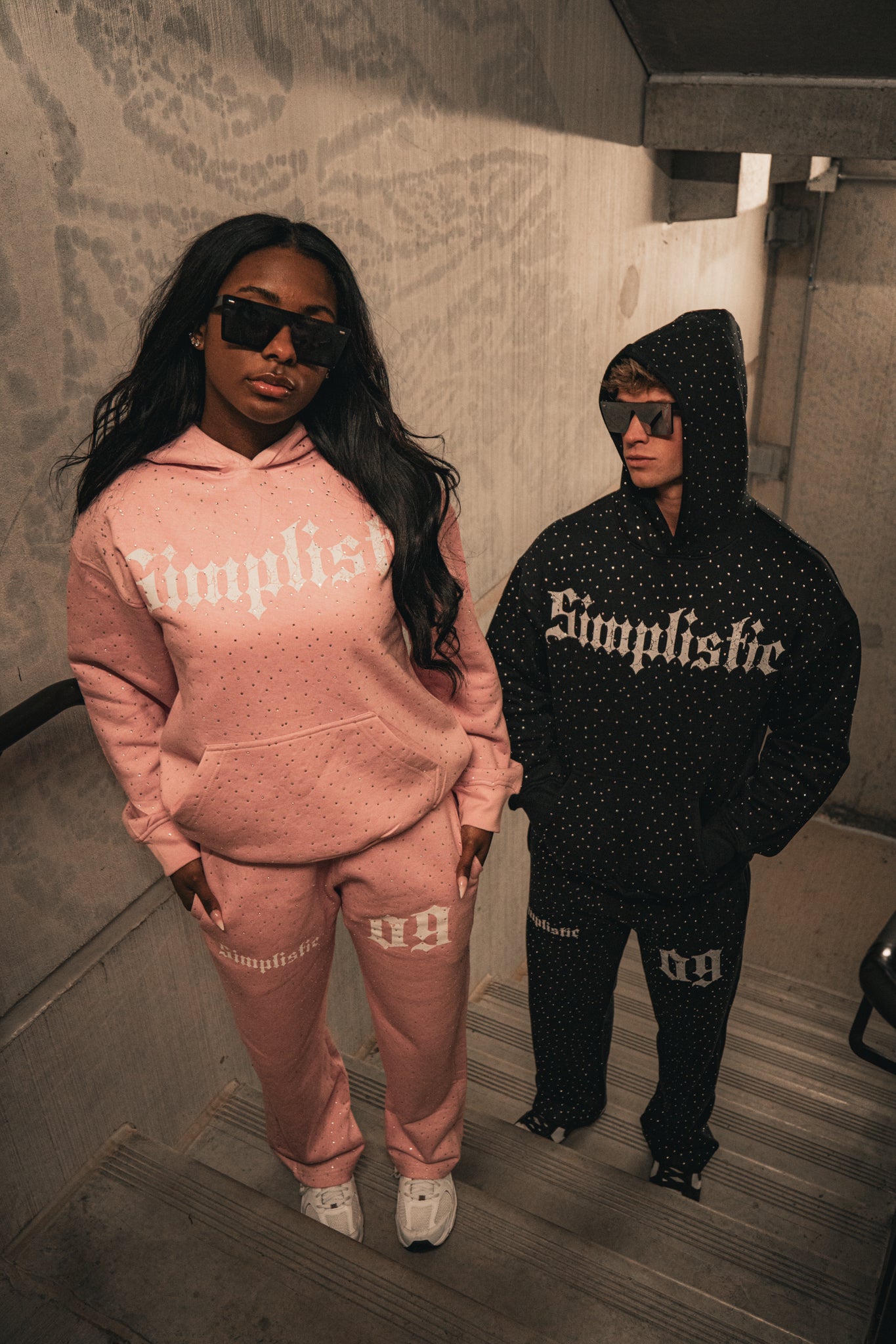 09: Simplistic Rhinestone Sweatpants